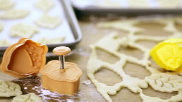 Гарбузовий пиріг з печивом — стокове відео