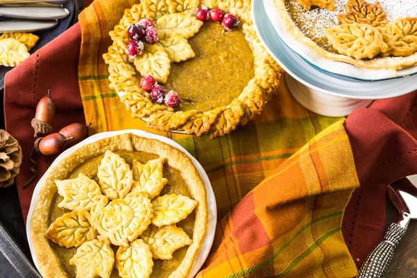 Homemade pumpkin pies — Stock Photo, Image