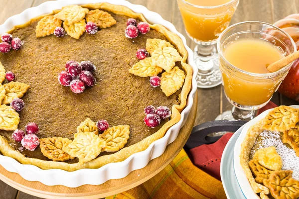 Homemade pumpkin pies — Stock Photo, Image