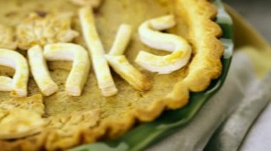 Şükran günü için ev yapımı kabak börek