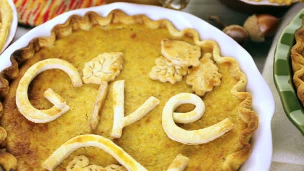 Tartes à la citrouille maison pour le jour de l'Action de grâce 