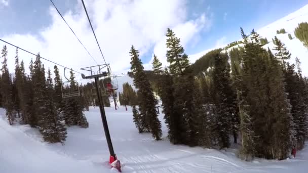 Ski resort i slutet av säsongen — Stockvideo