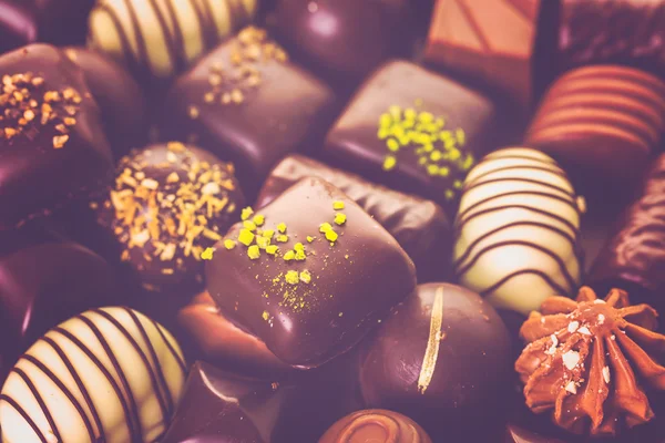 Gastronomische assorted chocolade — Stockfoto