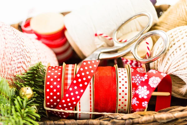 Kerstmis geschenken decoratie details — Stockfoto