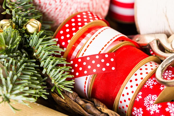 Kerstmis geschenken decoratie details — Stockfoto