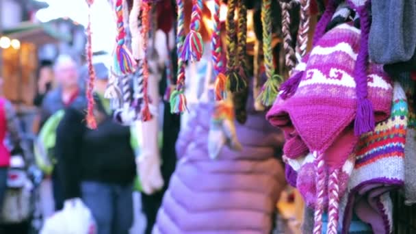 Christkindl markt op Skyline Park — Stockvideo