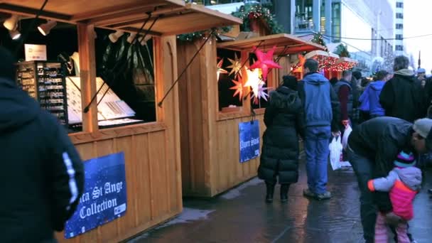 Christkindl rynku w Skyline Park — Wideo stockowe