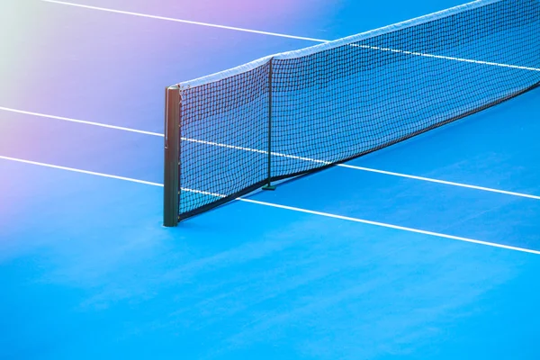 Blauwe harde Tennisbaan — Stockfoto