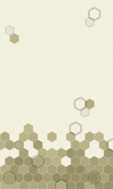 Soyut altıgenler arka plan için mobil UI desen..