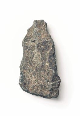 Beyaz arka plan üzerinde izole doğal taş