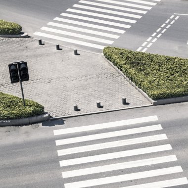 Üstten Görünüm tarafından Zebra geçiş