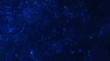 Parçacıklar mavi sinematik konser siyah arkaplan