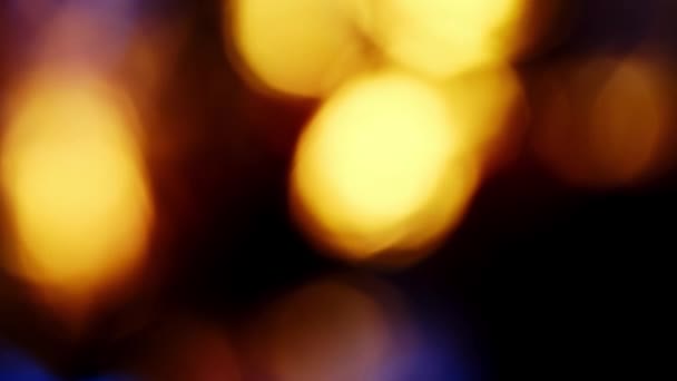 Defocused abstract lights christmas background. — Stock Video