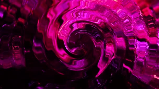 Rotation abstraktion av ljusa glödande cirklar. 4k — Stockvideo
