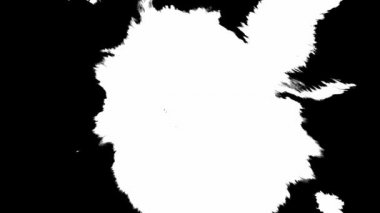 Görüntü geçişi için siyah arkaplanda beyaz soyut leke