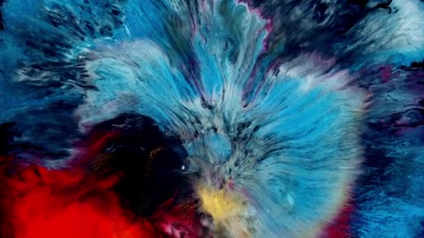 Abstract of bright colors swirling and expanding — Stock Video