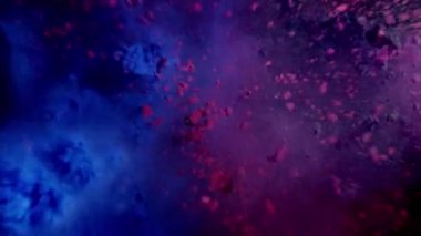 Pembe ve mavi holi tozunu karıştır. tatil duyguları. soyut arkaplan rengi