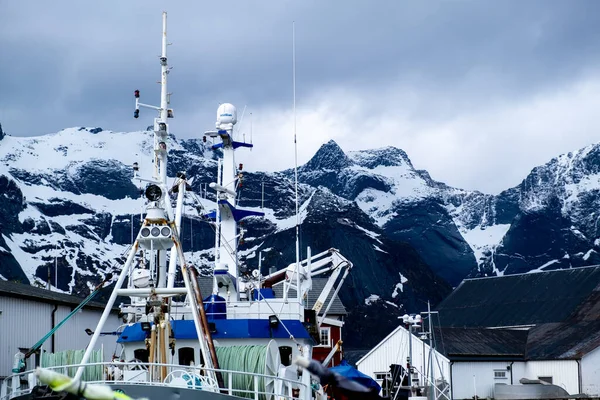 Lofoten Norja kylä Norjalainen perinne — kuvapankkivalokuva