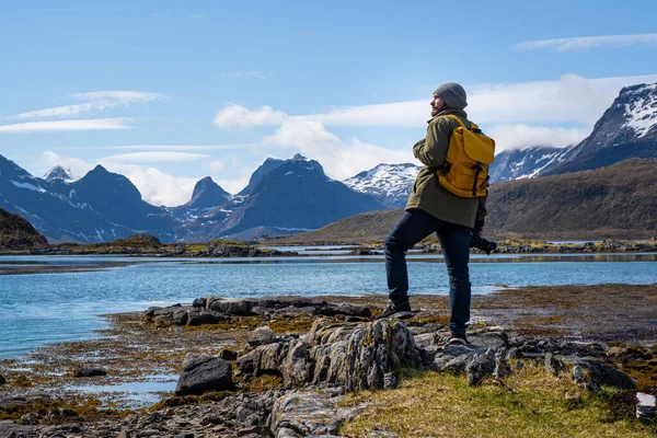 Reisefotograf vakre fjell og fjordsteder – stockfoto