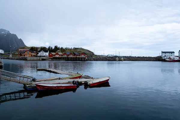 Lofoten Norge landsby Norsk tradisjon – stockfoto