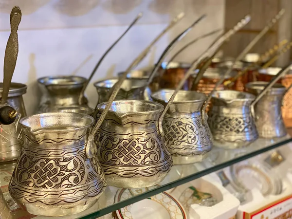 Turkse Koffiegerechten Winkel — Stockfoto
