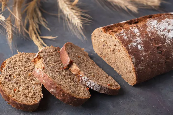 Fresh Baked Carrot Bread Dark Background — Stock Photo, Image