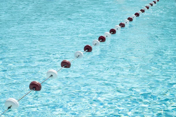 Plastikbojen Sollen Das Schwimmen Aquapark Einschränken Sommerzeit — Stockfoto
