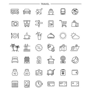 Anahat seyahat simgeler 