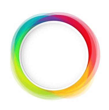 Modern yuvarlak veya çember şeklinde soyut afişler serili. Grafik bayrakları konsept vektör tasarımı.