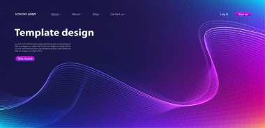 Soyut arka plan modern tasarım. İniş Sayfası. Web siteleri veya uygulamalar için şablon. Vektör.