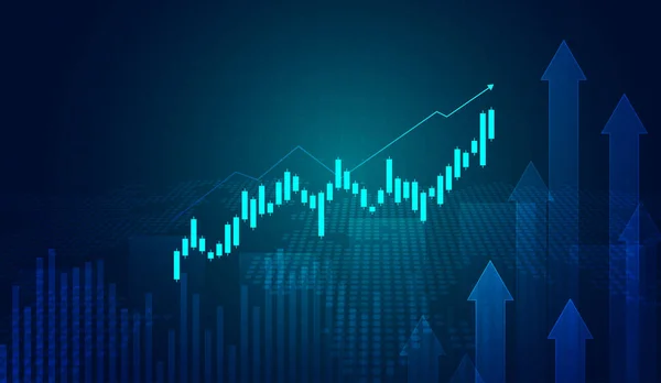 Tőzsdei Befektetési Kereskedési Grafikon Grafikus Koncepció Alkalmas Pénzügyi Befektetés Vagy — Stock Vector