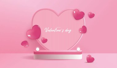 Elle çizilmiş kalp ikonları, Sevgililer Günü için romantik sevimli bir arkaplan, aşk temaları, ambalaj kağıtları, tekstil ve dijital tasarım projeleri içeren kusursuz pembe desenli..