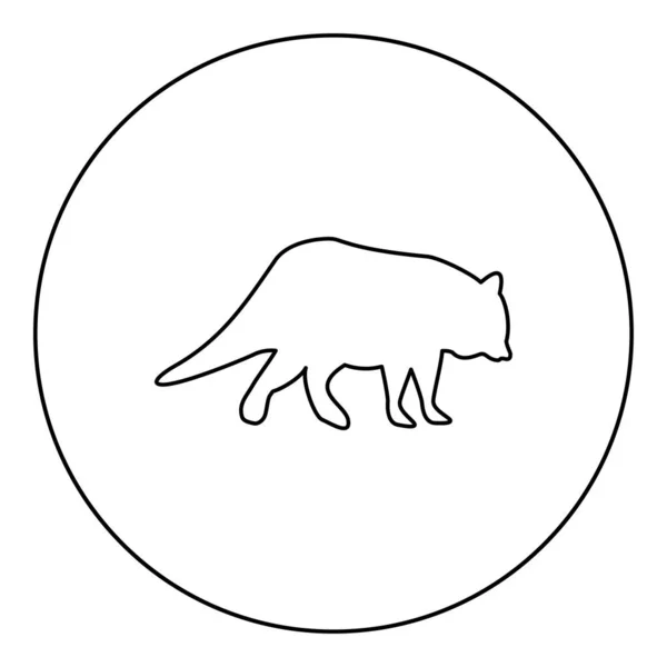แรคค เอทในวงกลม ภาพวาดเวกเตอร ปแบบบรรท ปภาพสไตล ภาพท ยบง — ภาพเวกเตอร์สต็อก
