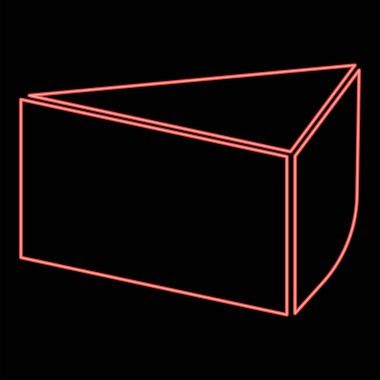 Neon kek kırmızı renk vektör illüstrasyonu düz stil ışık resmi