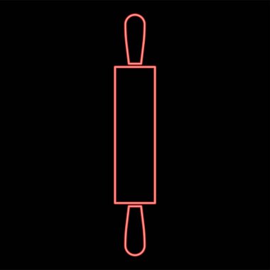 Neon merdane kırmızı renk vektör illüstrasyonuName