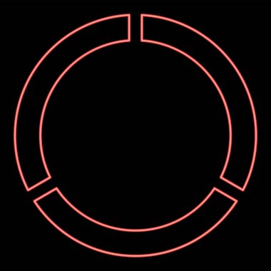 Neon veri imzası kırmızı renk vektör illüstrasyonuName