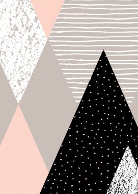 soyut geometrik manzara