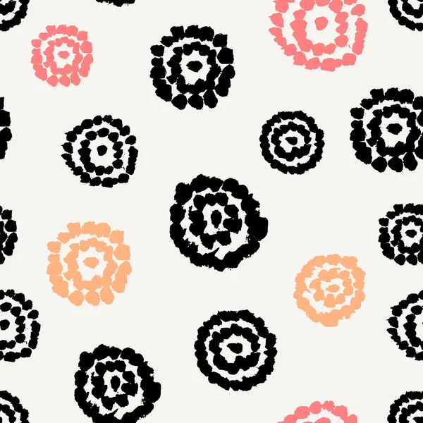 Hand Drawn Floral Seamless Pattern — Stock Vector