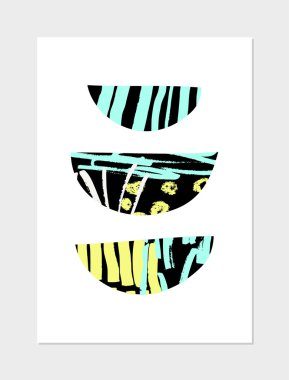 Soyut kolaj tasarım