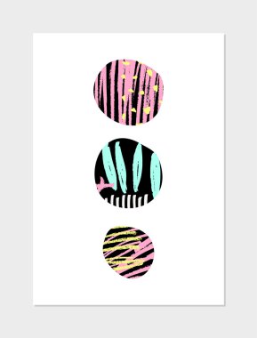 Soyut kolaj tasarım