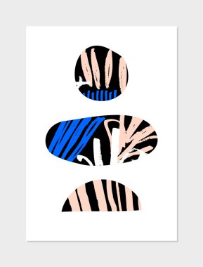 Soyut kolaj tasarım