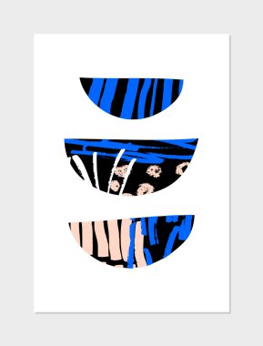 Soyut kolaj tasarım