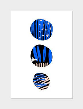 Soyut kolaj tasarım