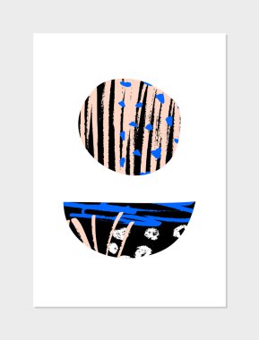 Soyut kolaj tasarım