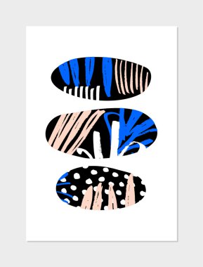 Soyut kolaj tasarım