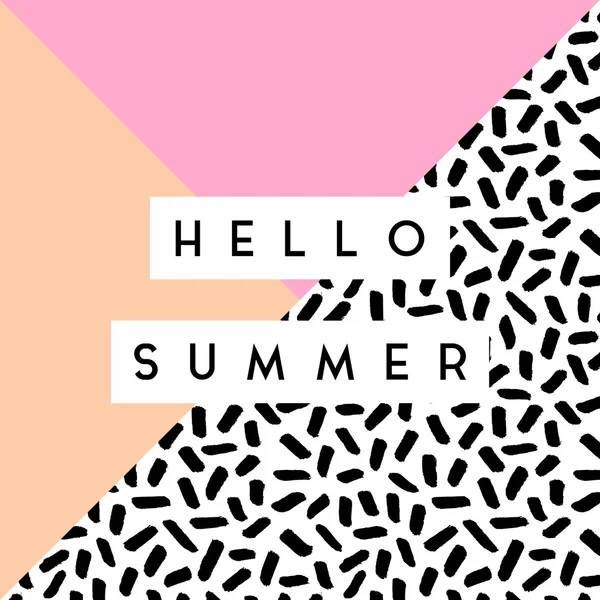 Hello Summer Design — Stock Vector