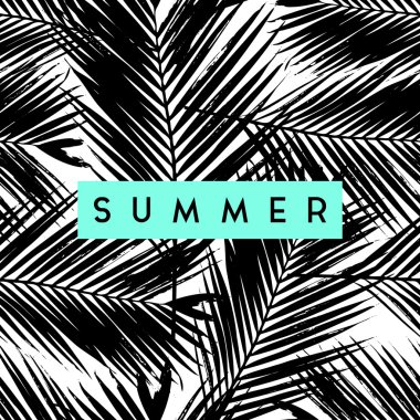 Tropikal tebrik kartı tasarımı