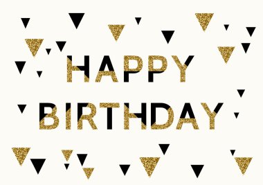 Mutlu doğum günü kartı tasarımı