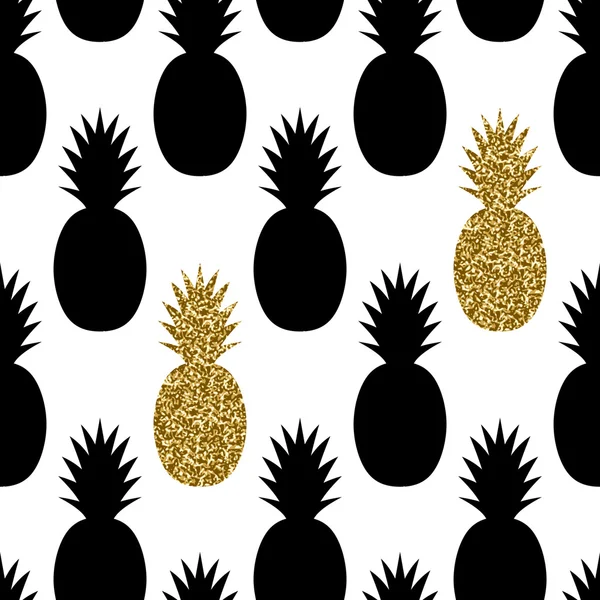 Modèle d'ananas sans couture — Image vectorielle