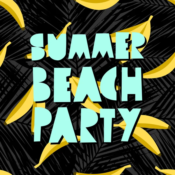 Summer Beach Party Design — Stock Vector